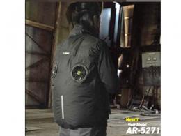 KMN 空調服 AirRevolution AR-5271 25V 【ポリベスト/4ファン対応】 3点セット(空調服+ファン+バッテリー)